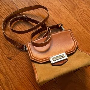 cognac color Alexander Wang crossbody bag